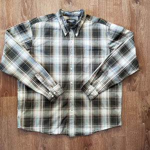 Canyon River	Long Sleeve	Shirt Brown/Blue Size XL